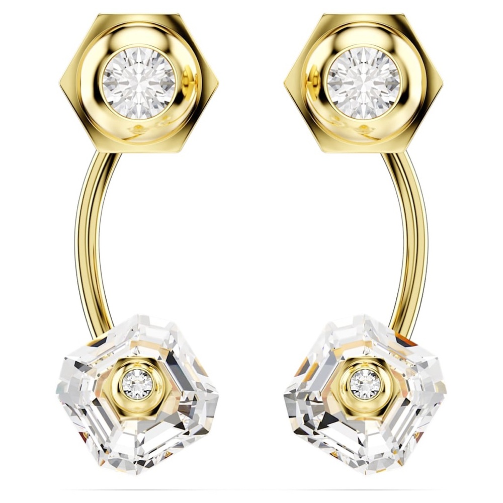 Swarovski Numina earring jackets
Mixed cuts, White, Gold-tone plated